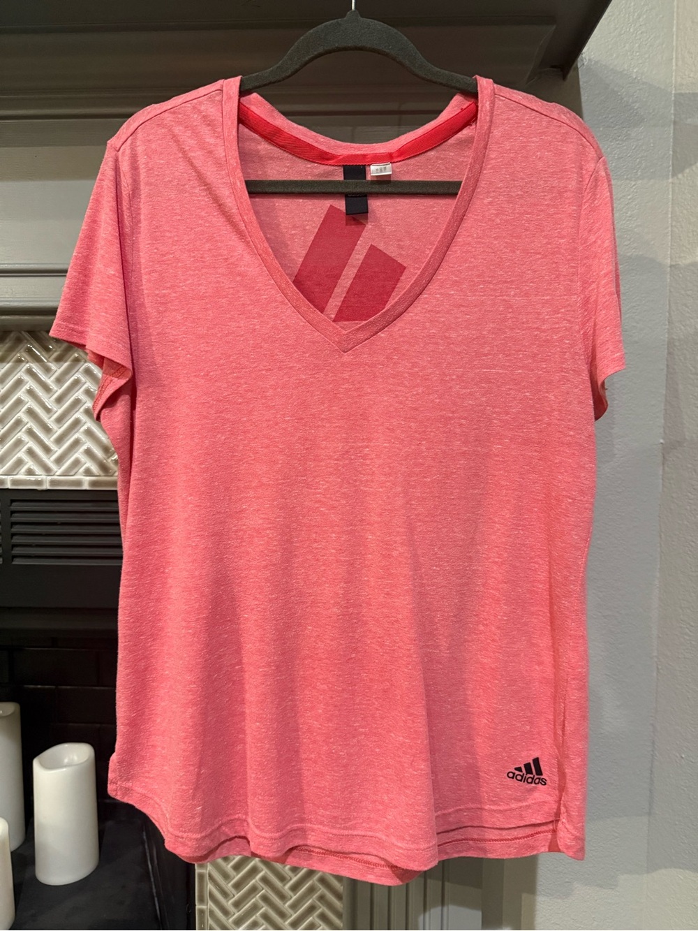 adidas Women’s Coral V-Neck Short Sleeve Tee